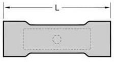 19154-0042, Terminals D-654XT BUTT SPLC BZ D INS TAPE DBL SPACE