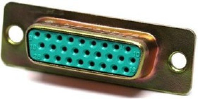 M24308/2-18F, D SUB CONNECTOR, RCPT, DA, 26POS