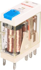 Реле 2C 24v DC + светодиод + тест-кнопка RFT2CO024LT