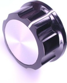 41009-5, D34.3мм, отв. 6мм, Ручка пластмассовая (метал. вставка)