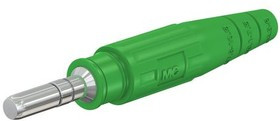 15.0001-25, Green Plug Banana Plug Crimp 600V 15.0001-25, Green Plug Banana Plug Crimp 600V