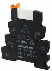 3-1416100-4, Industrial Relay SNR 1CO AC / DC 230V 230V 6A Screw