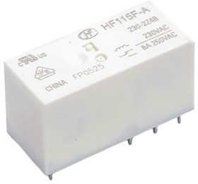 HF115F-A/230-2Z4B, Реле, 230VAC, 2 form C, 2 pole 8A, материал контактов AgNi, замена 7-1393243-9 (R HF115F-A/230-2Z4B, Реле, 230VAC, 2 form C, 2 pole 8A, материал контактов AgNi, замена 7-1393243-9 (R