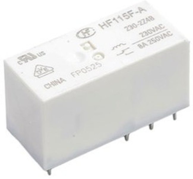 HF115F-A/230-2Z4B, Реле, 230VAC, 2 form C, 2 pole 8A, материал контактов AgNi, замена 7-1393243-9 (R HF115F-A/230-2Z4B, Реле, 230VAC, 2 form C, 2 pole 8A, материал контактов AgNi, замена 7-1393243-9 (R