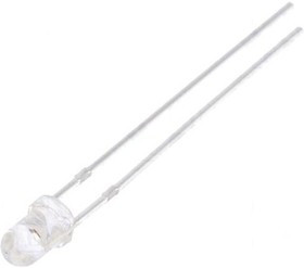 OS5YKA3131A, LED; 3mm; yellow; 15000?20000mcd; 30°; Front: convex; 2?2.6V