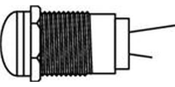 608-1131-110F, LED Panel Mount Indicators RED DIFFUSED