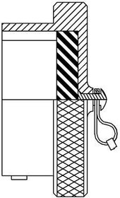 MS3180-18CAL, Connector Accessories Protective Plug Cover Straight