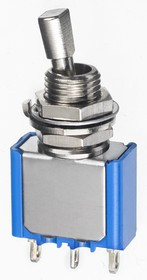 5636A12, Toggle Switch, Panel Mount, On-On, SPDT, Solder Lug Terminal, 30V dc