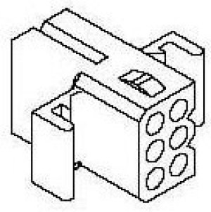 MX-03-06-1062, Коннектор питания 062 гнездо Free Hng 6 контактов