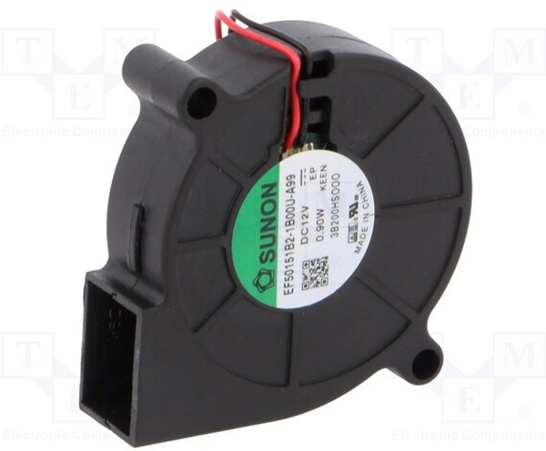 EF50151B2-A99-B, Вентилятор blower, 12ВDC, 51,6x51,7x15мм, 5,94куб.м/ч, 34дБА
