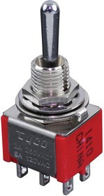 A213SYZQ04, Toggle Switches SP3T 5AMP PANEL TOGGLE SWITCH