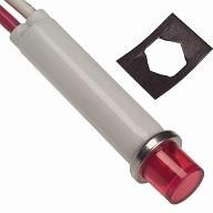 2151A1, Panel Mount Indicator Lamps Transparent Red 5/16" MOUNTING HOLE