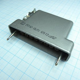 РП10-15 ЛУ розетка с/к, Соединитель низкочастотный, прямоугольный, внутреннего монтажа, год 2005