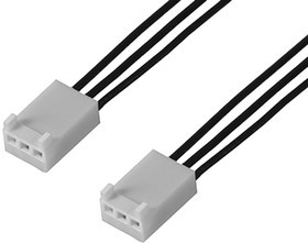 217796-1033, Rectangular Cable Assemblies KK 2.54 SR R-R 3CKT 600MM DISC Sn