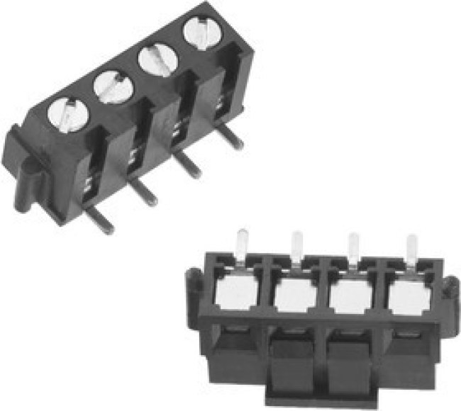 691709710304, Fixed Terminal Blocks WR-TBL 300VAC 6A 4Po Horizontal 30-14AWG