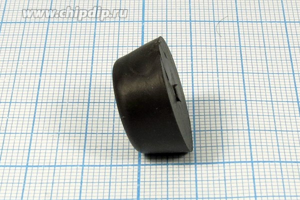 Ножка приборная коническая, ø22 мм, высота 10 мм; Q-13252 ножка прибор 22x14,5\h-10/отв 3,2\резин\конус\Mi-9