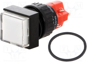 V16F-11Z-24W, Переключатель: кнопочный, Пол: 2, SPDT, 3A/250ВAC, 2A/24ВDC, ON-ON