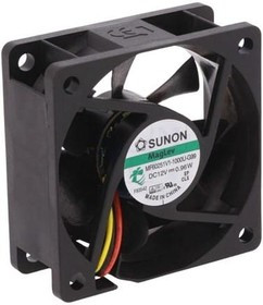 MF60251V1-1000U-G99, Вентилятор осевой, 12В DC, 60x60x25мм, подшипник Vapo, 39,72куб.м/ч, 27дБА