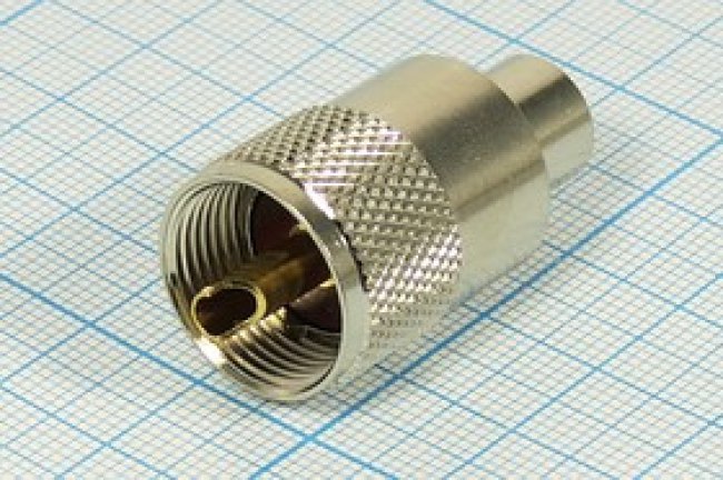 Разъем UHF вилка, RG8X, вкручиваемый Разъем UHF вилка, RG8X, вкручиваемый