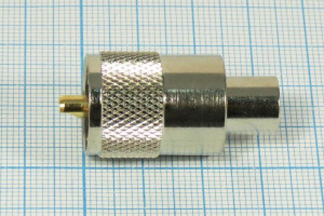 Разъем UHF вилка, RG8X, вкручиваемый Разъем UHF вилка, RG8X, вкручиваемый