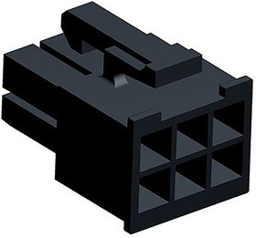 45559-0002, Корпус разъема, для PCI Express, Серия Mini-Fit Jr, Гнездо, 6 вывод(-ов), 4.2 мм 45559-0002, Корпус разъема, для PCI Express, Серия Mini-Fit Jr, Гнездо, 6 вывод(-ов), 4.2 мм