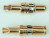 Female Solder D-Sub Connector Power Contact, Gold over Nickel Power, 16 AWG