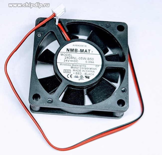 Вентилятор NMB-MAT 2408NL-05W-B50 24V DC 0.09A 60x20 2pin
