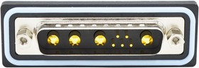 CDFR9W4113L261, Комбинированный разъем D Sub, IP67, NANOOK Series, DB-9W4, Штекер, 9 контакт(-ов)