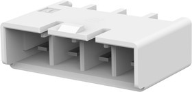 1376384-1, Прямоугольный разъем питания, 4 контакт(-ов), Power Key 5.0, Монтаж на Печатную Плату