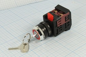 3SA12-22E-11Y/21 Переключатель замковый, контакты 4Cвинт, 10А, переключение OFF-ON, d22 3SA12-22E-11Y/21 Переключатель замковый, контакты 4Cвинт, 10А, переключение OFF-ON, d22