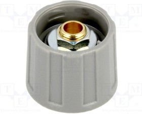 A2520068, Ручка, без указателя, ABS, dоси: 6мм, d20x15,5мм, серый