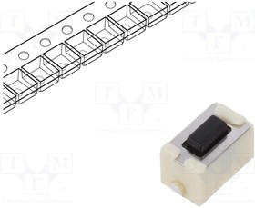 EVQ-PE104K, Tactile Switches 1.0NF 6.0x3.5x4.3mm