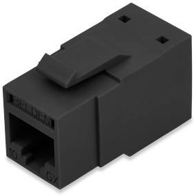 RVAMJKUBK-S1, Modular Connectors / Ethernet Connectors 10GX JACK BLACK CONNECTOR