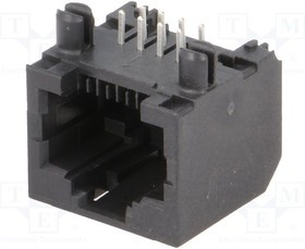 RJHSE5080, Гнездо, RJ45, PIN: 8, Кат: 5, не экранированный, Конф: 8p8c, THT
