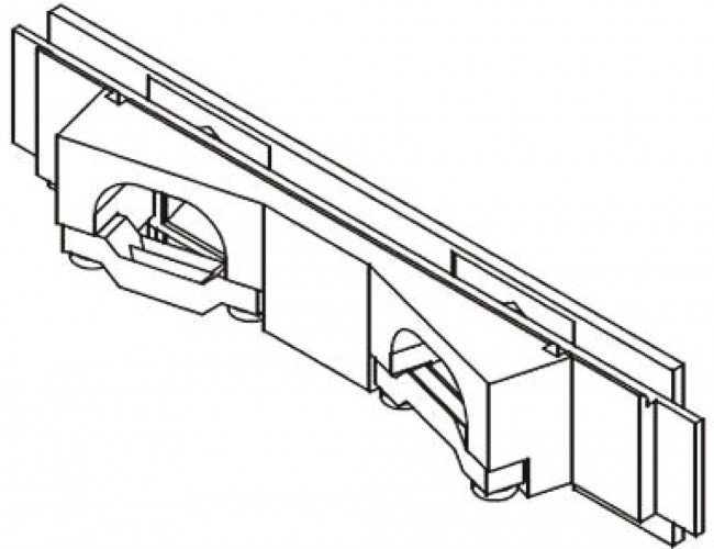 09060009988, DIN 41612 Connectors DIN PWR ROUND CBL INSERT 2X11