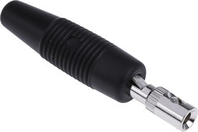 930046100, Black Male Banana Plug, 4 mm Connector, Screw Termination, 16A, 30 V ac, 60V dc, Nickel 930046100, Black Male Banana Plug, 4 mm Connector, Screw Termination, 16A, 30 V ac, 60V dc, Nickel