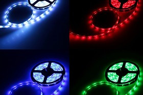 Светодиодная лента 12В, RGB, 7,2 Вт/м, SMD5050, IP68, 12x4