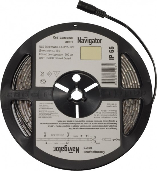 СД Лента Navigator 71 405 NLS-3528G60-4.8-IP65-12V R5