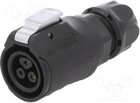MRDBR03M16000, Вилка, Разъем: круглый, MRD, PIN: 3, gold flash, 10А, пайка, "мама" MRDBR03M16000, Вилка, Разъем: круглый, MRD, PIN: 3, gold flash, 10А, пайка, "мама"
