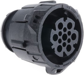 121583-0018, APD 7 Pole Din Plug, DIN 72585, 48 V dc IP67, IP69K, Male, Cable Mount