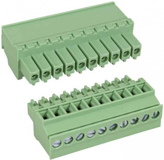 15EDGKA-3.5- 10P-14-100A(H), Разъемный клеммный блок. Серия 15EDGKА-3.5, 10 контактов