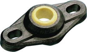 2 Hole Flange Bearing Unit, EFOM-15 - 500pk, 15mm ID