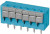 TBL004V-508-06BE-2GY, Fixed Terminal Blocks Terminal block, screwless, 5.08, Vertical, 6 poles, Blue w Grey button