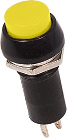 36-3033, Выключатель-кнопка 250V 1А (2с) ON-OFF желтая (PBS-11А) 36-3033, Выключатель-кнопка 250V 1А (2с) ON-OFF желтая (PBS-11А)