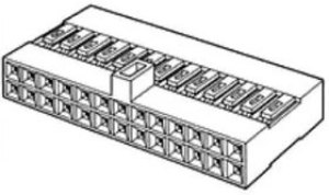 69176-022LF, CONNECTOR HOUSING, RCPT, 22POS, 2.54MM 69176-022LF, CONNECTOR HOUSING, RCPT, 22POS, 2.54MM