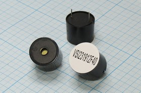 Излучатель звука пьезоэлектрический с генератором 23x19мм, 8~15В, частота 3.5кГц; згп 23x19\ 8~15\\3