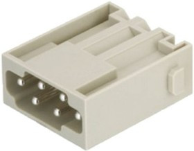 09140062633, Разъем: HDC, модуль, "папа", Han Modular, PIN: 6, 16А, 500В, Модули: 1 09140062633, Разъем: HDC, модуль, "папа", Han Modular, PIN: 6, 16А, 500В, Модули: 1