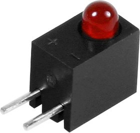 L-934CB/1SRD, Светодиод в корпусе красный 60° d=3мм 300мКд 640нМ