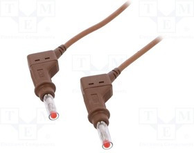 XZG425/SIL-20027, Измерительный провод, 32А, Дл: 2м, коричневый, Материал: лат