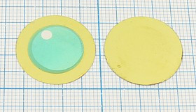 Пьезоэлектрическая диафрагма на бронзовой основе 21x0,27мм и защитным покрытием пб 21,0x0,27\\D\ 3,6